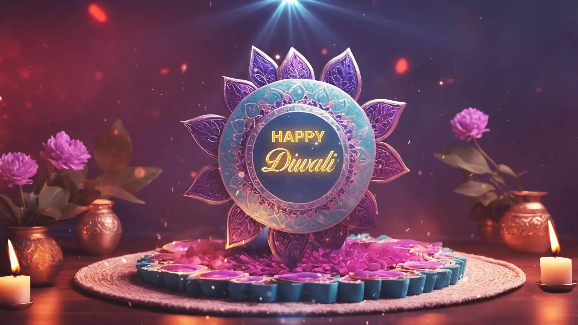 Majestic Happy Diwali Greetings Slideshow